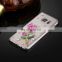 Wholesale OEM Crystal Diamond Rose Plastic case cover for Samsung Galaxy S7 Edge