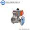 Low Temperature Industrial 2pc Flange Pneumatic SS304 Ball Valve