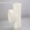 White Color Pvc Fittings Small Plastic Tees Water Drainage / Water Heater