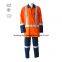 Anti Arc Flash Fire Retardant Suit / Fire Retardant Boiler Suit With Reflective Trim