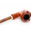 410mm Length Wooden Resin Long Tobacco Pipe With Small Flower-shape Head for Smoking