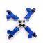 4x Dark Blue 565cc Fuel Injectors 16611-AA720 Fit For Subaru WRX / STI