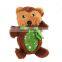 Hot selling durable dog chew toy squeaky plush deer santa snowman toys for dog pet
