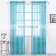 Cash commodity solid color readymade colorful sheer voile curtain fabric stock
