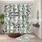 i@home fabric dollar bill luxury bathroom custom print shower curtains polyester and bath mat set