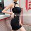 Hot Wholesale Ladies Sexy Metal Buckle Hanging Neck Camisole Nightclub Dress