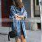 Women Long sleeve Jackets Autumn female Denim Holes Coat Plus size Casual Street Jean Outerwears