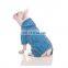 New designer style cotton four-legged fit warm pet dog pajamas winter