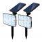 solar garden led spotlights outdoor colored bottom fixed landscape spotlight solar wall lights