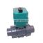 1/2inch ,1inch , 2 inch 5volt 12 volt upvc plastic pvc motorized electric actuator water ball valve with manual override