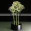 Hot Selling Acrylic 3d Nigh Light Roses USB Touch lamp Led Desk lamp Valentines Wedding Decoration