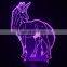 Cute Unicorn LED Night Light Animal Lamp Desk Table Decor For Children Party Bedroom Kids Gifts 3D Horse Lamp