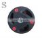high quality gym equipment Tri-grips Rubber Weight Plate