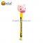 Novelty custom made advertising ball pen with animal head for kids as gift