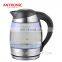 2018 Antronic ATC-1771 Glass Kettle with color changing auto off CE/ROHS