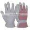 HANDLANDY pink goatskin leather work gloves safety,garden gloves HDD5040