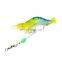 9.5cm/6g Soft Fishing Lure Shrimp Artificial Bait With Swivel 6 Colors Fishing Lures Baits