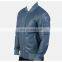 Man factory wholesale handmade beautiful design men bomber jackets collarless with zip closure type motorcycle jacket