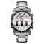 new design SKMEI 1558 wrist watches 3atm water resistant stainless steel band drum roller watch quartz watches