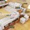 Multifunctional Massage Bedroom Furniture Genuine Leather Bed With Music