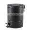 Modern 5L bathroom trash can office mini trash can embossed design metal waste bin stainless steel trash can bins