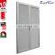 Superhouse 40 Inch Interior Doors Factory Made White Frosted Fixed Double Leaf Glass Door With Factory Price Aluminium Door