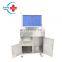HC-M043 Hot Sale hospital Stainless Steel medical surgical operating instrument rescue cart with drawer