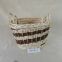 New Design Eco Friendly Round Shapes Straw Woven Basket for Garden Decoration