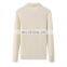 Custom Ladies Formal Cashmere Sweater Plain Knitted Polo Neck 1/4 Quarter Button Winter Business Suit
