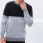 2016 OEM Custom Mens Black & Grey Contrast Pullover Sweatshirts