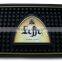 Custom branded logo soft PVC natural pvc material color printing bar mat