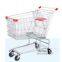 steel retail Asian Metal Supermarket goods hand Trolley