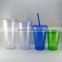 Hot sell on Alibaba plastic water bottle BPA free eco-friendly cup with straw and lid                        
                                                                                Supplier's Choice