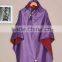 Waterproof Cheap Blue Purple PVC Bicycle Rain Poncho