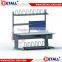 Industrial Packing workbench with dividers and paper rolling bar form Detall