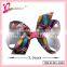 2015 Popular kids hair bow accessories,grosgrain ribbon hair bow,elsa & anna ribbon bow hair clip