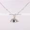 2016 Fashion 925 sterling silver bule evil eye pendant necklace jewelry