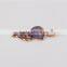 OEM Amethyst Heart Pedant Rose Gold Necklace Jewelry 2016