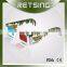paper red cyan 3d glasses for 3d cinema and 3d image