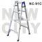Folding aluminum household step ladder type cable tray
