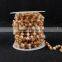 $4/meter by Trade Assurance- Champagne chalcedony bead natural stone chains for necklacFree Shipping