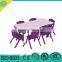 kids kindergarten plastic chair,wood and iron indoor furniture