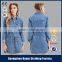 Factory wholesales Fashion Women's Retro Denim Jean Long Dress