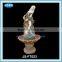 white stone angel water fountain outdoor