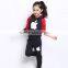 spring and autumn children's clothes sets kids girls velvet suit baby sports wear clothes suits