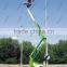 small compact trailing boom lift ladder hydraulic telescopic boom lift