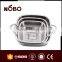 square stainless steel rice colander set with handle