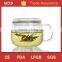 Kung fu three-piece glass double wall cup with handle                        
                                                Quality Choice