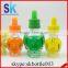 china supplier wholesale 30ml clear skull glass bottle with glass pipette for e liquid e juice essential oil
