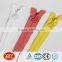 high quality low price fruit color nylon zipper , garments coil zipper